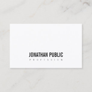 Carte De Visite Plaine élégante professionnelle minimaliste
