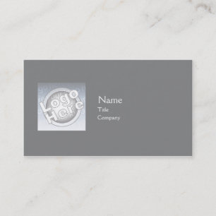 Carte De Visite Plaine gris-foncé - affaires