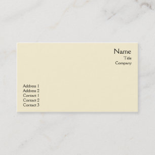 Carte De Visite Plaine jaune - affaires