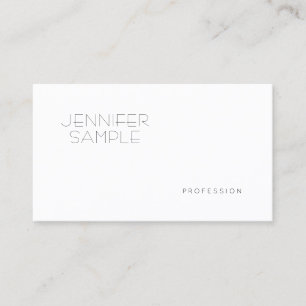 Carte De Visite Plaine lisse élégante professionnelle sophistiqu