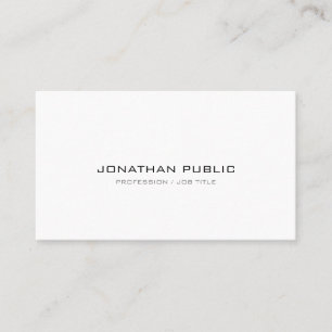 Carte De Visite Plaine lisse moderne professionnelle sophistiquée