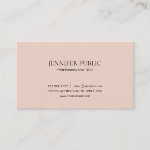 Carte De Visite Plaine moderne simple de couleur élégante