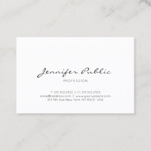 Carte De Visite Plaine simple professionnelle minimaliste élégante