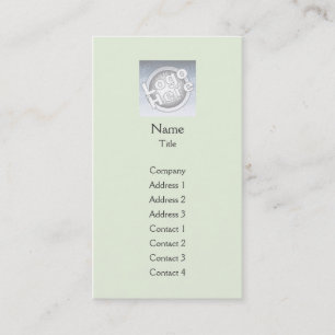 Carte De Visite Plaine verte verticale - Business
