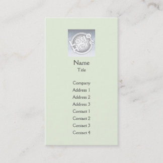 Carte De Visite Plaine verte verticale - Business
