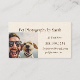 Carte De Visite Plaisir photo pour animaux de compagnie personnali