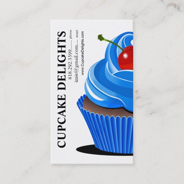Carte De Visite Plaisirs de petit gâteau - pâtisseries de desserts (Devant)