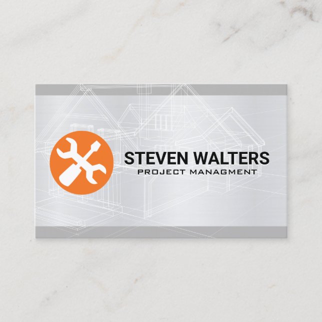 Carte De Visite Plan directeur | Outils matériels (Devant)