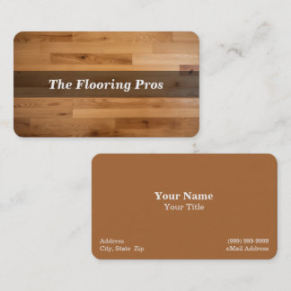 Carte De Visite Plancher en bois