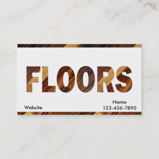 Carte De Visite Plancher en bois diagonal