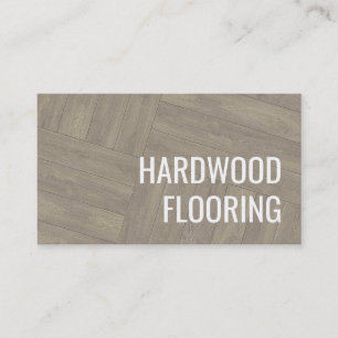 Carte De Visite Plancher en bois franc Bois Travaux Motif Design