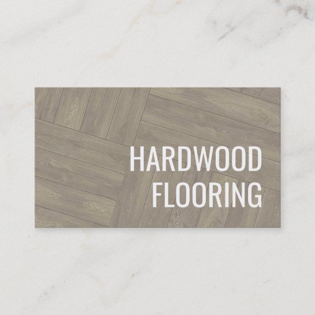 Carte De Visite Plancher en bois franc Bois Travaux Motif Design (Devant)
