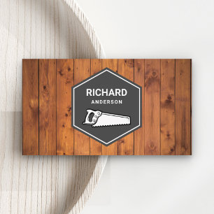 Carte De Visite Planchers en bois rustiques Travaux de bois sur me