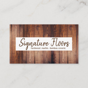 Carte De Visite Planchers modernes Planchers société d'installat