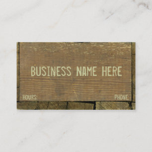 Carte De Visite Planches patinées de conseils en bois et antiques