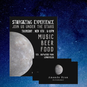 Carte De Visite Planète Mercure, Astronomie