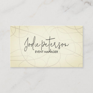 Carte De Visite Planificateur de promotion du gestionnaire d'événe