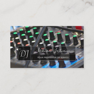 Carte De Visite Planificateur de soirée DJ ou VJ professionnel