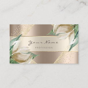 Carte De Visite Planificateur d'événements Belle Blogger Blush Gol