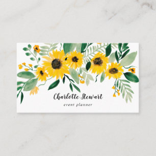 Carte De Visite Planificateur d'événements d'aquarelle de tourneso