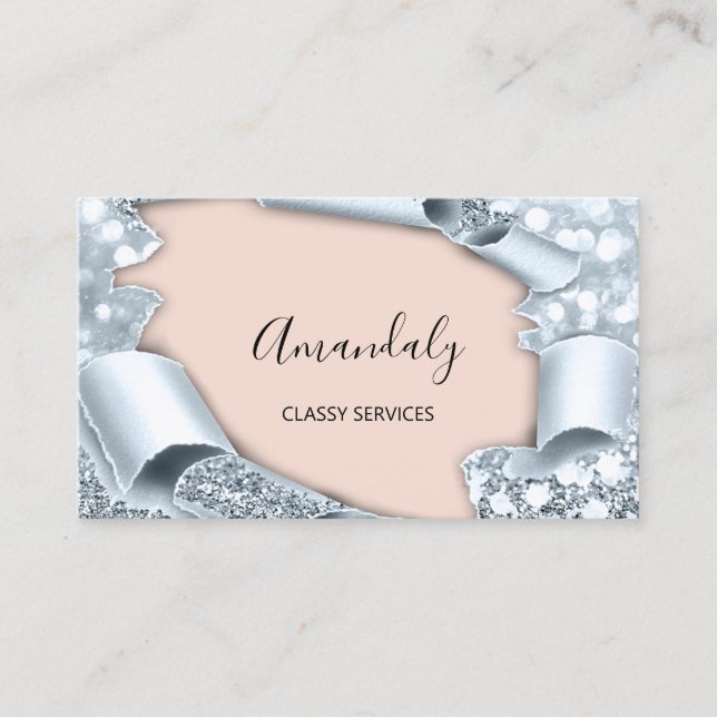 Carte De Visite Planificateur d'événements de maquillage 3D Smoky  (Devant)