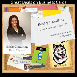 Carte De Visite Planificateur d'événements Misty Modèle photo Vale