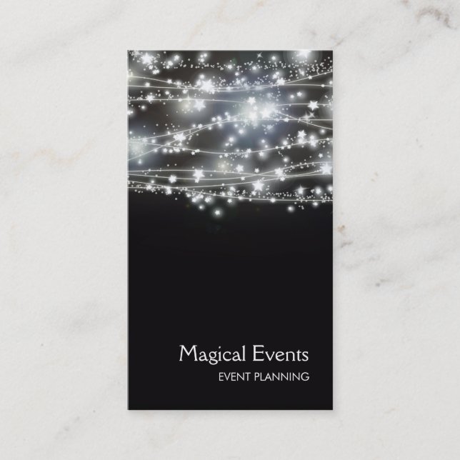 Carte De Visite Planificateur d'événements Sparkling Stars (Devant)