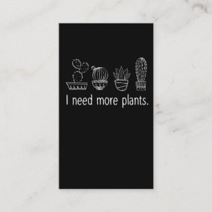 Carte De Visite Plante de jardinier succulent et accro Lady Cactus