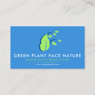 Carte De Visite Plante Face Nature Vegan