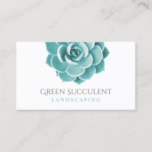 Carte De Visite Plante succulent aménageant le jardin en parc de
