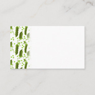 Carte De Visite Plantes de pois verts feuilles rondes légumes alim