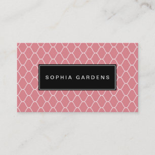Carte De Visite Plaque de nom v2 - Motif Amime - rose e3868f