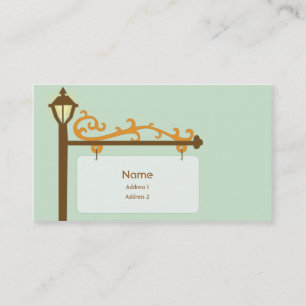 Carte De Visite Plaque de rue - affaires