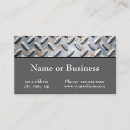 Carte De Visite Plaque en acier rouillé