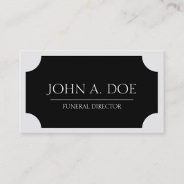 Carte De Visite Plaque noire de directeur des pompes
