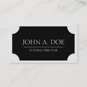 Carte De Visite Plaque noire de directeur des pompes