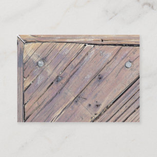 Carte De Visite Plaque texturée en bois patiné