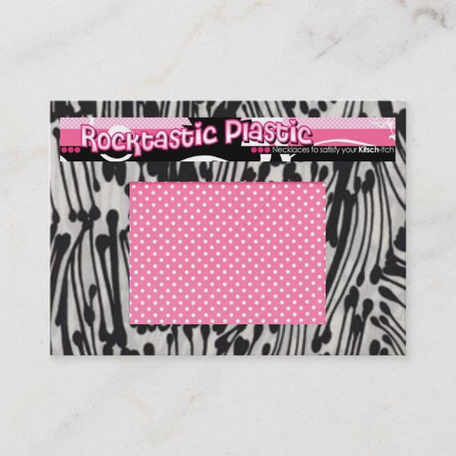 Carte De Visite Plastique de Rocktastic (Devant)