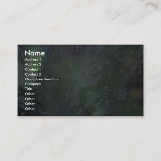 Carte De Visite Plastique vert
