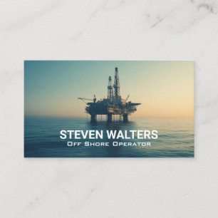 Carte De Visite Plate-forme pétrolière offshore   Énergie