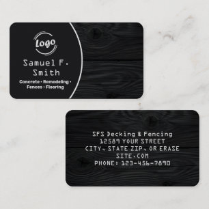 Carte De Visite Platelage et Clôture Professionnels
