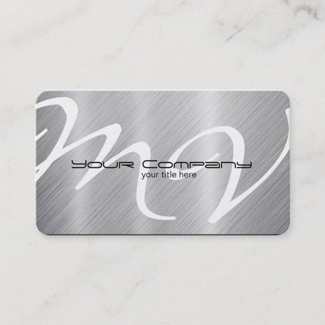 Carte De Visite Platine/cartes de visite en aluminium (Devant)