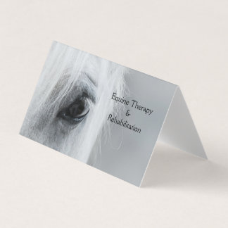 Carte De Visite Platinum Equine Custom Folded Business Cards