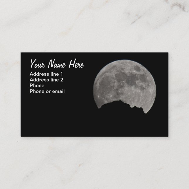CARTE DE VISITE PLEINE LUNE #1 EN HAUSSE (Devant)