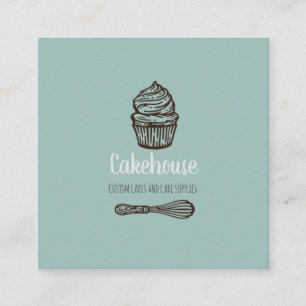 Carte de visite pliable de boulangerie d'affaires 