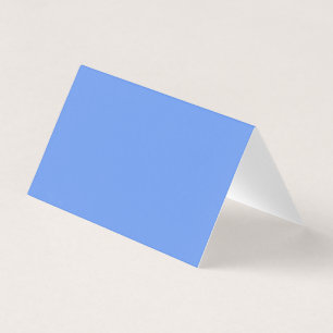 Carte de visite plié bleu fleur de Cornflower