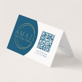 Carte de visite plié de code QR du convertisseur m