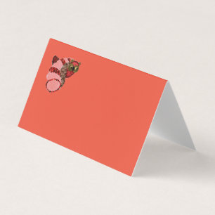 Carte de visite plié de la tente Owl