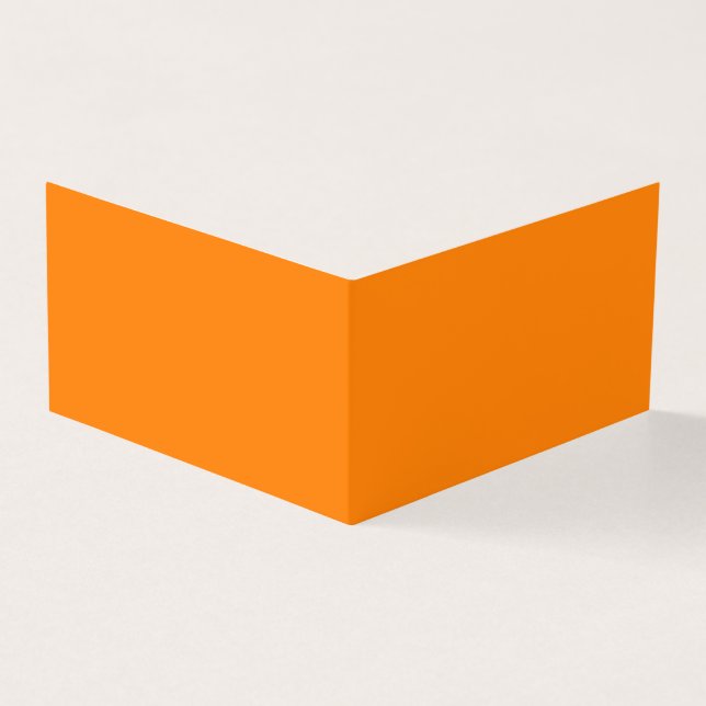 Carte de visite plié orange (Extérieur)