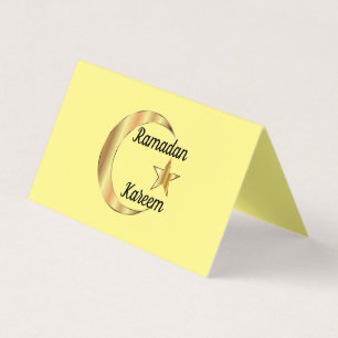 Carte de visite plié Ramadan Kareem